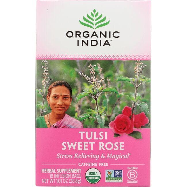 Tulsi Sweet Rose tea bags( organic )