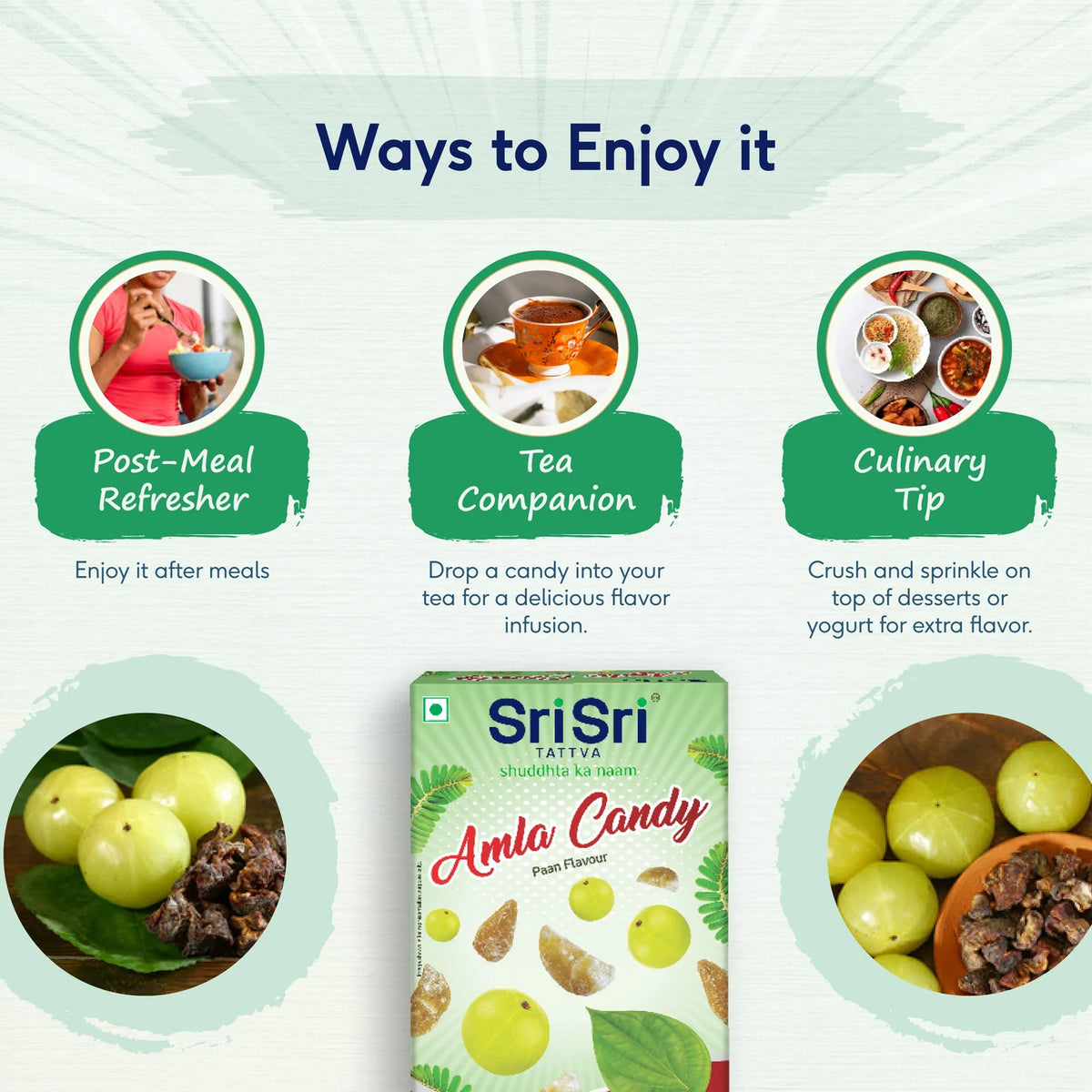 Sri Sri Tattva Amla Candy Paan Flavoured