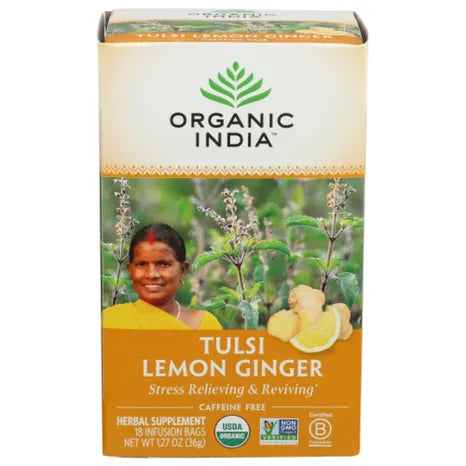 Tulsi Lemon Ginger Tea bags (Organic)